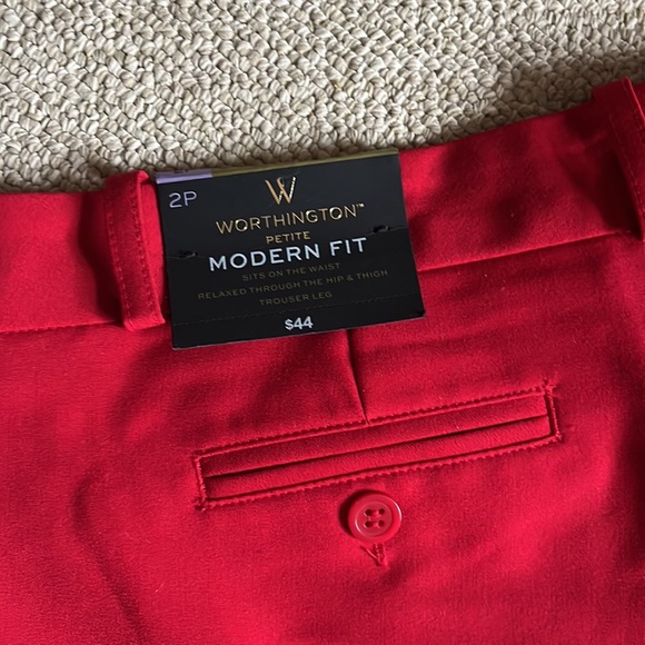Red Worthington dress pants - Picture 3 of 7